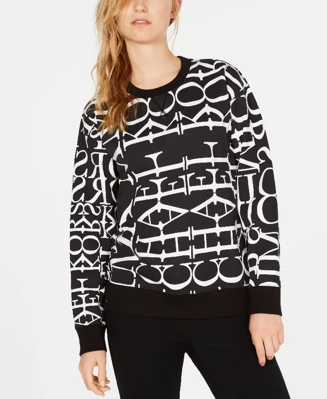 Michael Michael Kors Logo Print Sweatshirt Hoodie with Strings Custom Fit Adjustable Michael Michael Kors Logo Print Sweatshirt Hoodie with Strings Custom Fit Adjustable