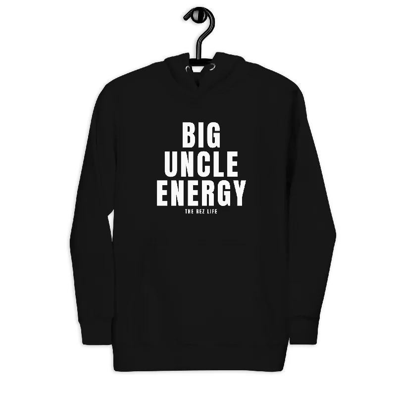 Big Uncle Energy Hoodie Hoodie with Crew Neck Simple Timeless
