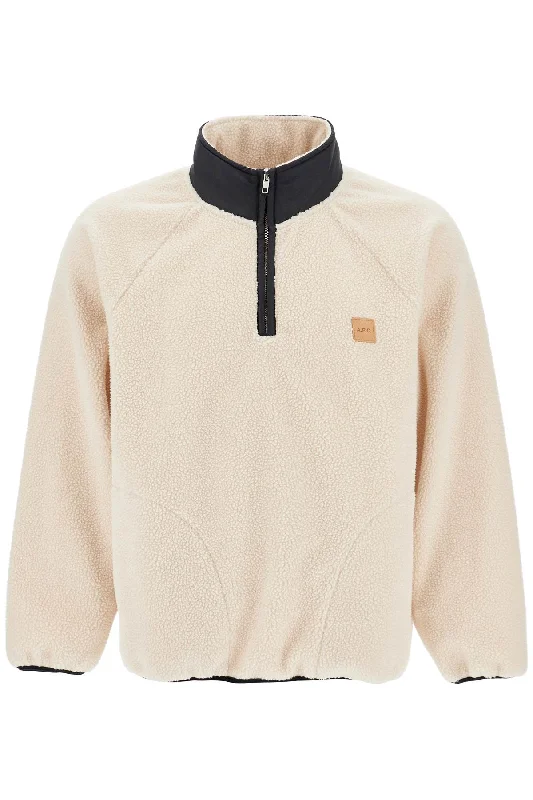 Island Fleece Sweatshirt In  - White Oversized Hoodie Comfort Casual