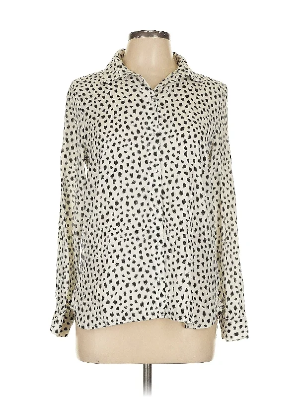 Long Sleeve Blouse Feminine Ruffle Blouse
