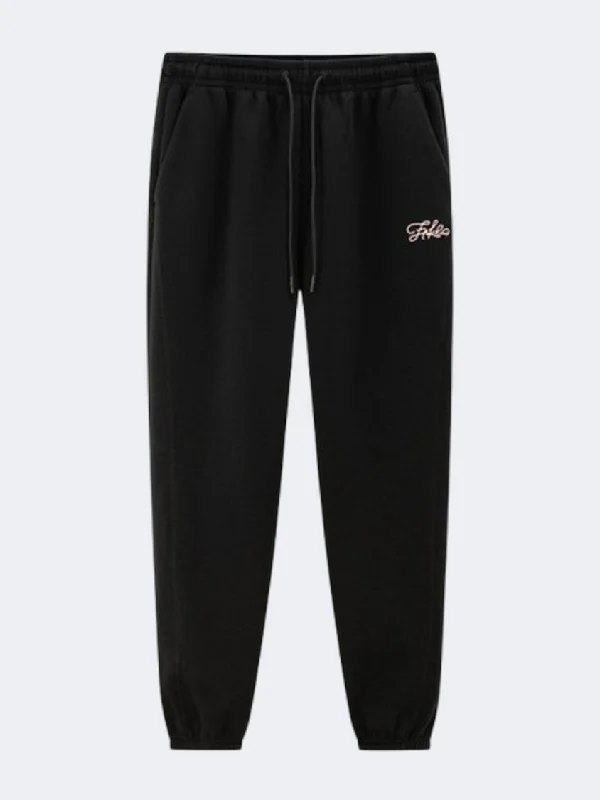 Erke Knitted Cropped Women Training Pant Black Trendy Palazzo Pants