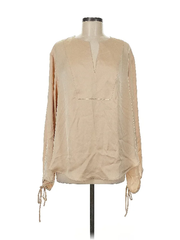 Long Sleeve Blouse Chic Square Blouse