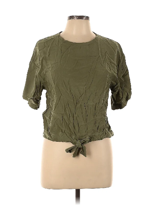 Short Sleeve Blouse Lightweight Chiffon Blouse