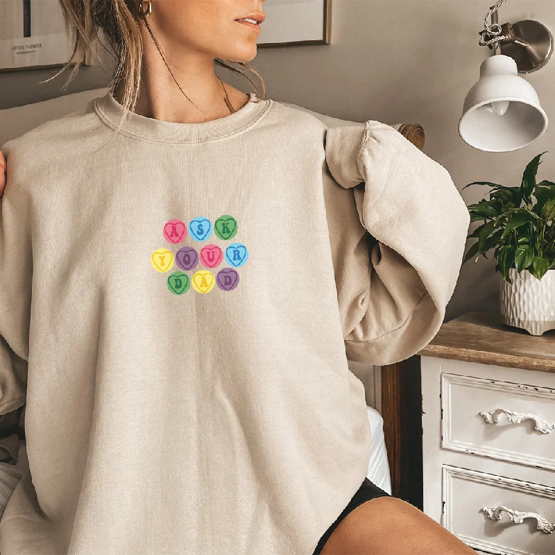 Generation: Mum - Ask Your Dad Women's Sweatshirt Hoodie with Tied Waist Feminine Flattering Generation: Mum - Ask Your Dad Women's Sweatshirt Hoodie with Tied Waist Feminine Flattering