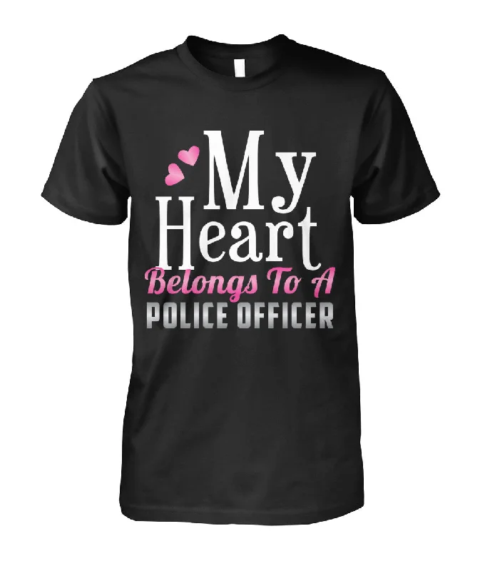 My Heart Belongs To A Police Officer Shirts and Hoodies Hoodie with Snap Buttons Easy Quick My Heart Belongs To A Police Officer Shirts and Hoodies Hoodie with Snap Buttons Easy Quick