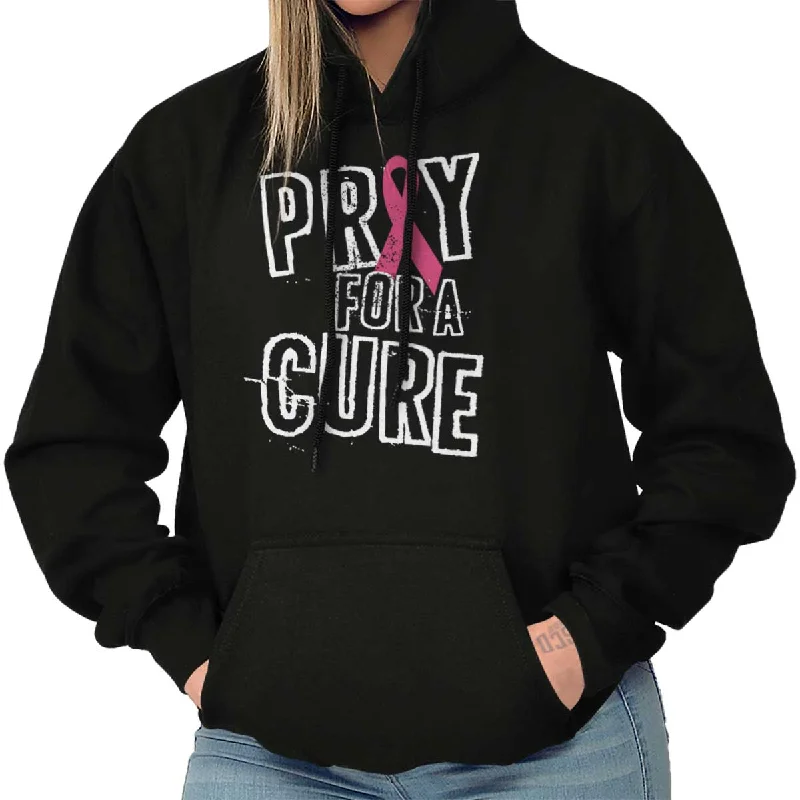 Breast Cancer Awareness Hoodie Hoodie with Embroidery Detailed Premium