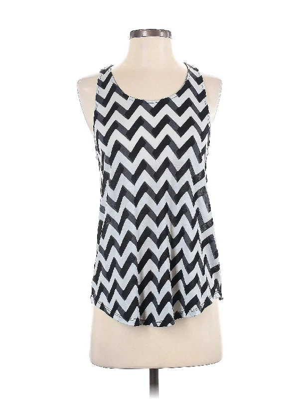 Sleeveless Blouse Pleated Collar Blouse