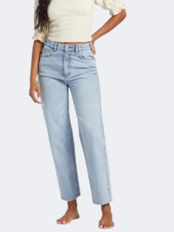 Billabong All Day Straigh Pant  Women Lifestyle Pant Blue Surf Soft Wool Pants