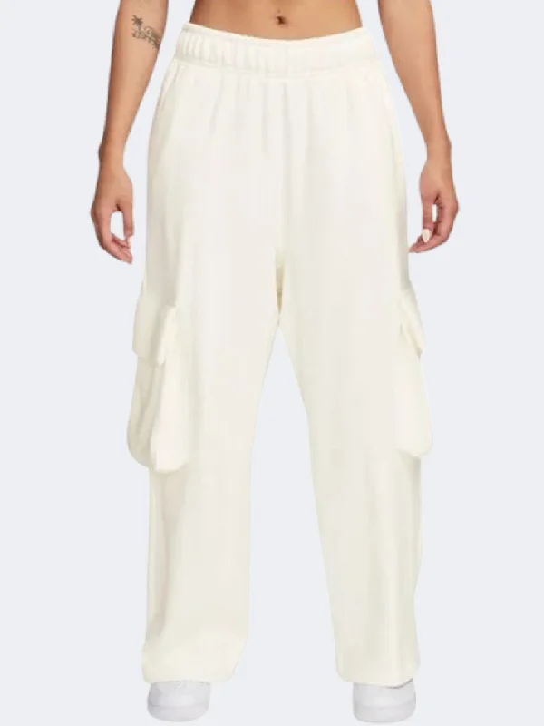 Nike Sportswear Dance Women Lifestyle Pant Sail/Black High-Waist Yoga Pants
