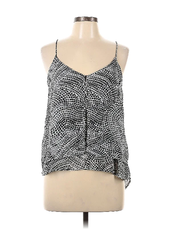 Sleeveless Blouse Embroidered Floral Blouse