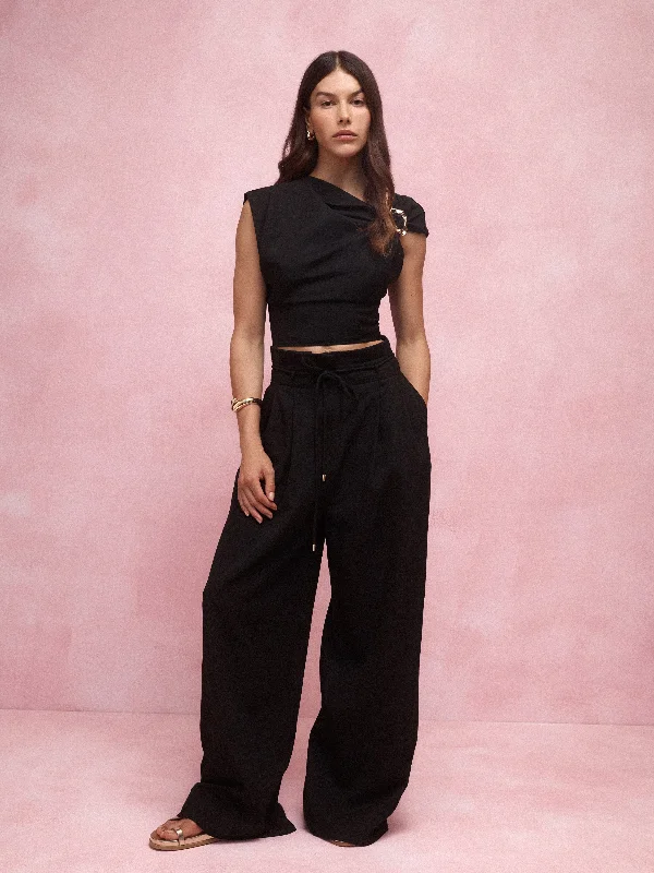LORETTA PANT Trendy Wide-Leg Pants