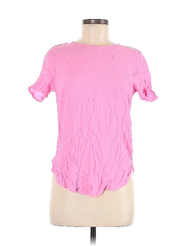 Short Sleeve Blouse Elegant Peplum Blouse