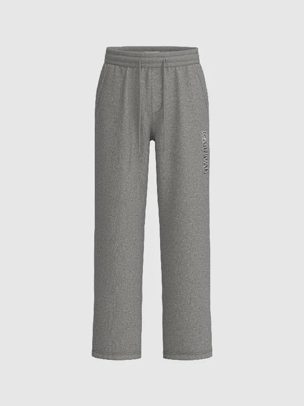 Drawstring Straight Pants Comfortable Denim Pants