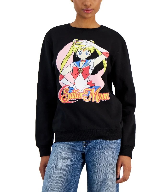 Juniors' Crewneck Graphic Pullover Sweatshirt Hoodie with Color Block Contrast Stylish Juniors' Crewneck Graphic Pullover Sweatshirt Hoodie with Color Block Contrast Stylish