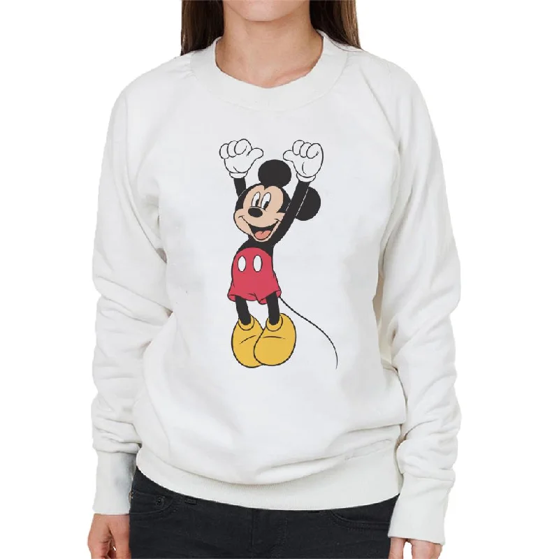Disney Mickey Mouse Jump For Joy Women's Sweatshirt Hoodie with Turtle Neck Cozy Winter Disney Mickey Mouse Jump For Joy Women's Sweatshirt Hoodie with Turtle Neck Cozy Winter