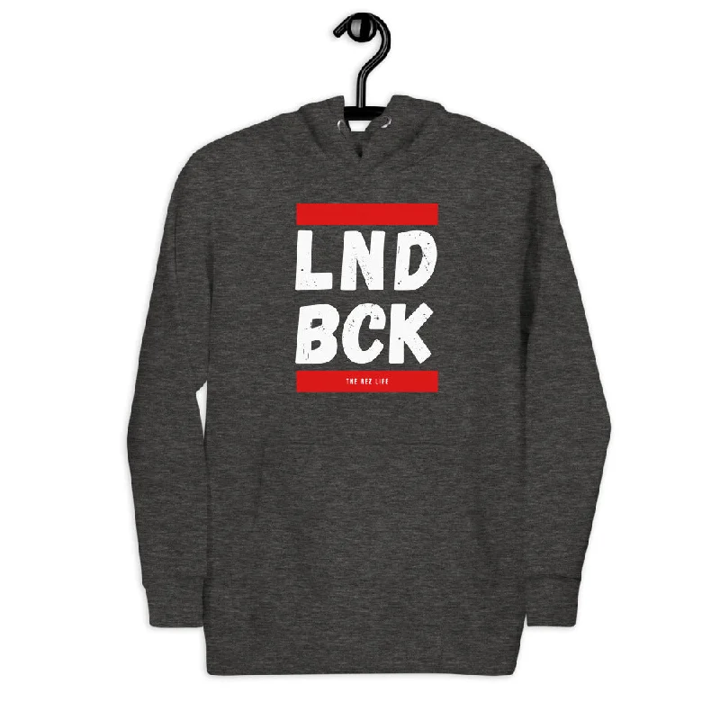 LND BCK Hoodie Hoodie with Raglan Sleeves Sporty Comfortable