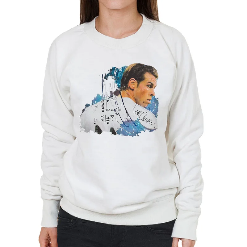 Sidney Maurer Original Portrait Of Gareth Bale Women's Sweatshirt Hoodie with Crew Neck Simple Timeless Sidney Maurer Original Portrait Of Gareth Bale Women's Sweatshirt Hoodie with Crew Neck Simple Timeless