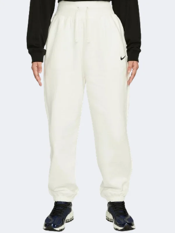 Nike Sportswear Phoenix Fleece Women Lifestyle Pant Sail/Black Slim-Fit Leggings
