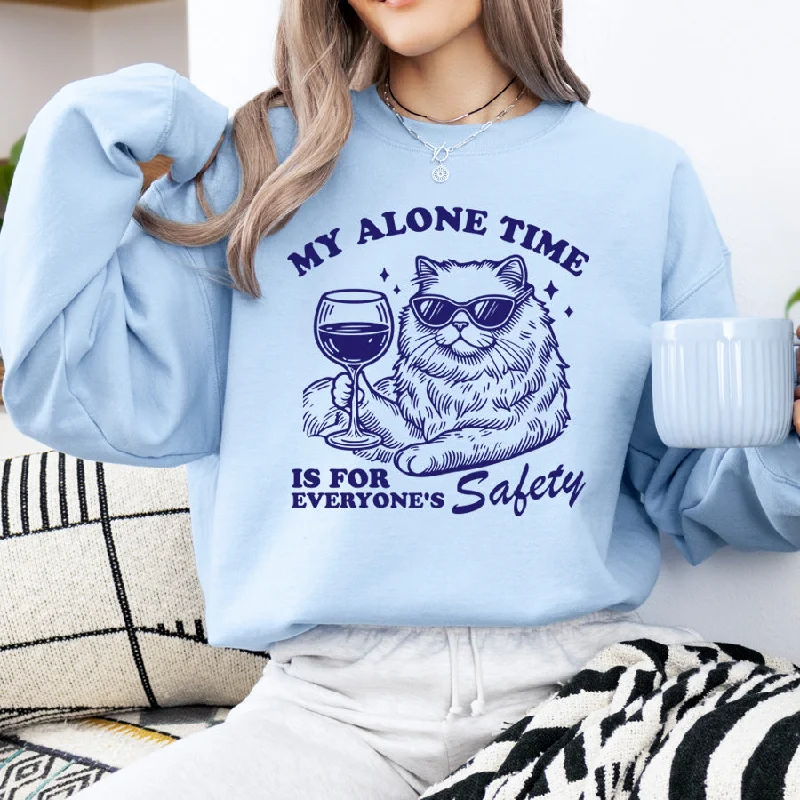 My Alone Time Sweatshirt Hoodie with Emblem Brand Identity