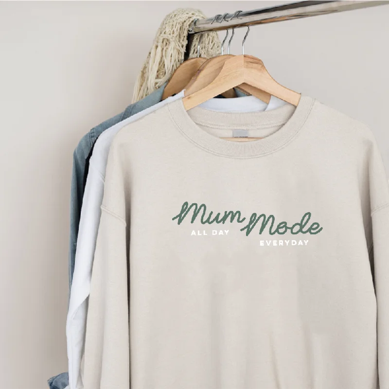 Mum Mode Women's Natural Stone Sweatshirt Hoodie with Fur Luxurious Winter