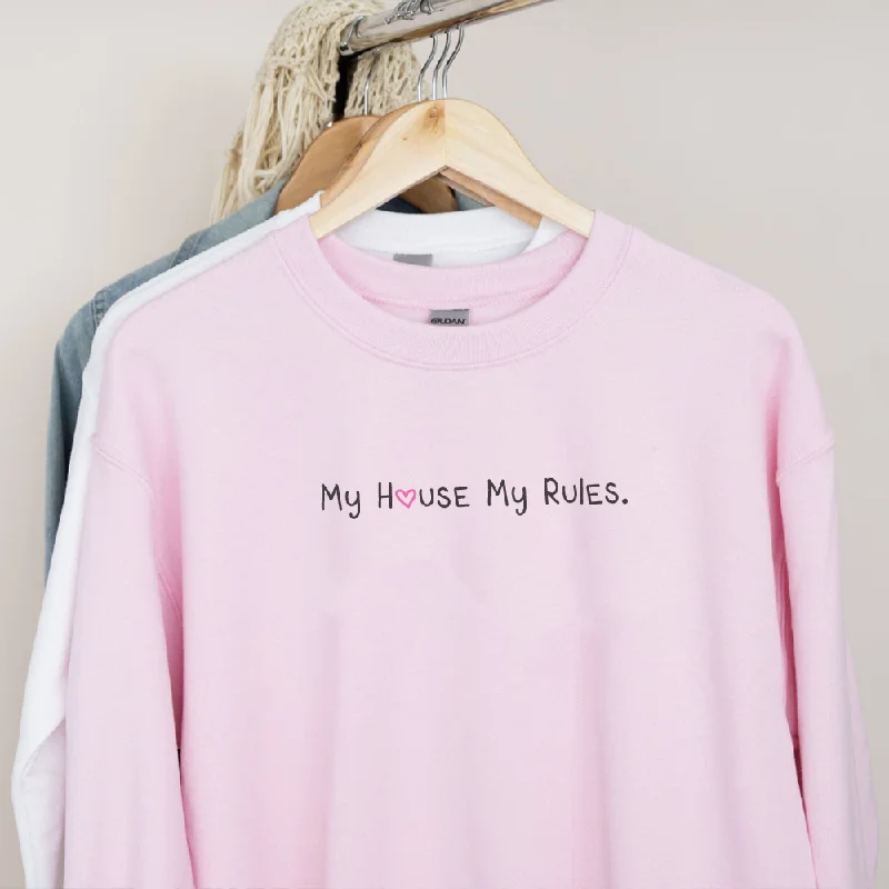 Generation: Mum - My House My Rules Women's Sweatshirt Hoodie with Patch Decorative Personalized Generation: Mum - My House My Rules Women's Sweatshirt Hoodie with Patch Decorative Personalized