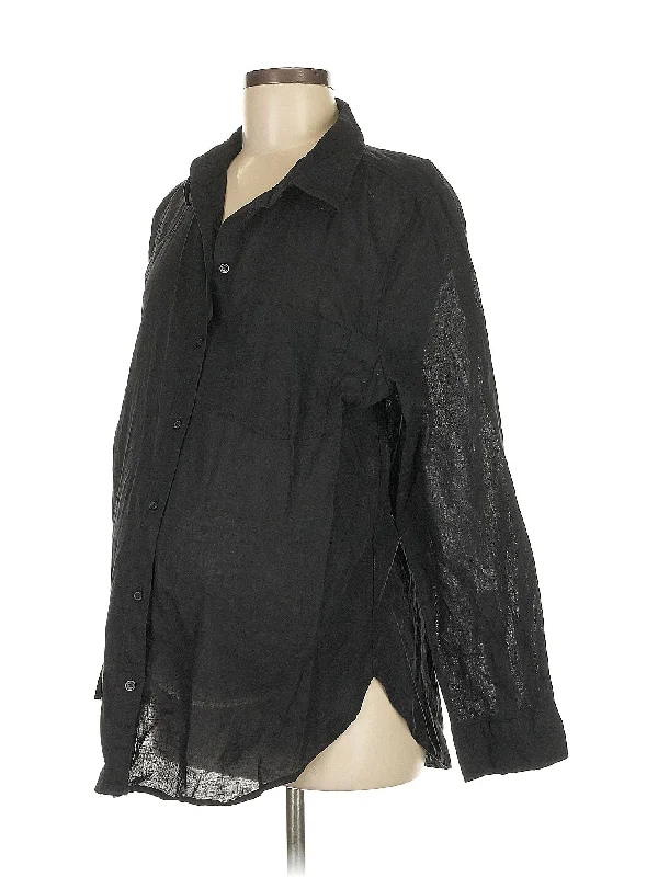 Long Sleeve Blouse Stretchy Fitted Blouse