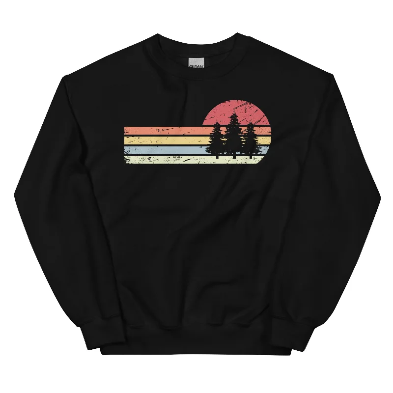 Sonne und Retro Linies - Bäume - Sweatshirt (Unisex) Hoodie with Logo Branding Identity Sonne und Retro Linies - Bäume - Sweatshirt (Unisex) Hoodie with Logo Branding Identity