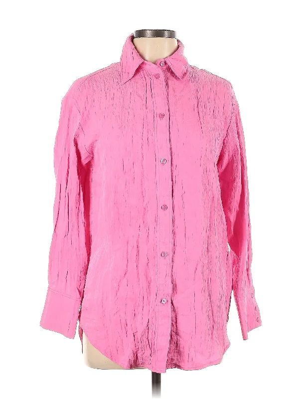 Long Sleeve Blouse Ruched Sleeve Blouse