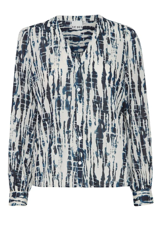 Ichi Simmi Tie Dye Print Blouse, Total Eclipse Vintage Polka Blouse