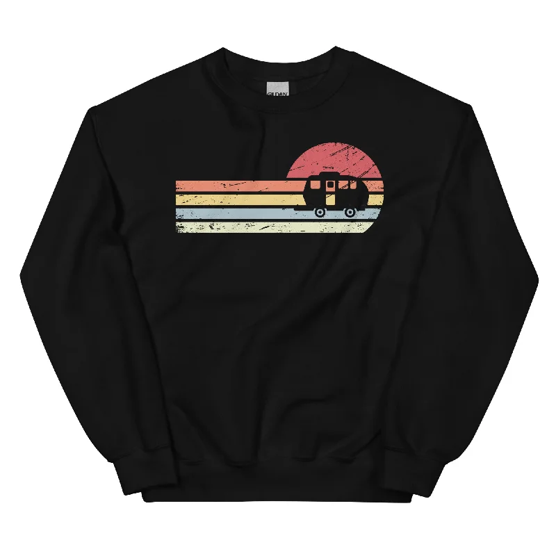 Sonne und Retro Linies - Camping Caravan - Sweatshirt (Unisex) Hoodie with Illustration Artistic Creative Sonne und Retro Linies - Camping Caravan - Sweatshirt (Unisex) Hoodie with Illustration Artistic Creative