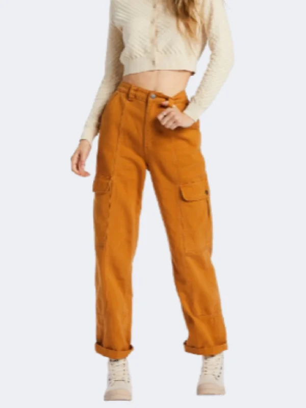 Billabong Wall To Wall Women Lifestyle Pant Cider Stretch Fit Pants