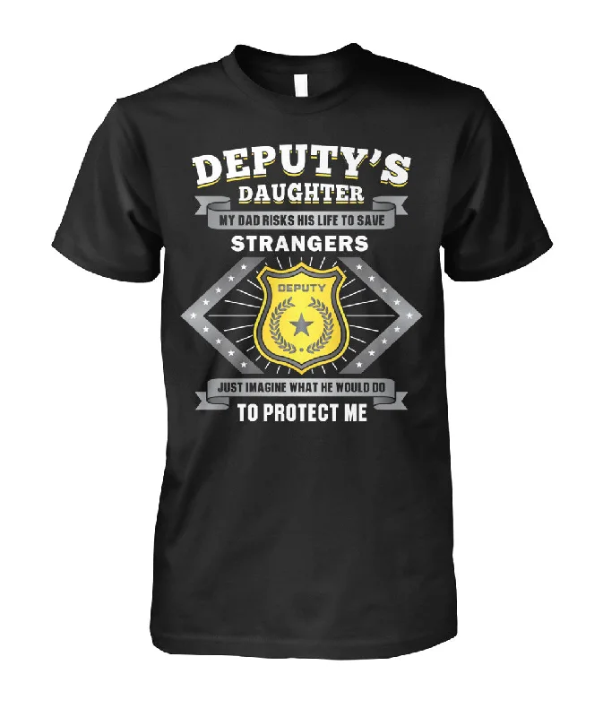 Deputy's Daughter My Dad Risk His Life to Save Stranger Shirts and Hoodies Hoodie with Hem Drawcord Adjustable Customizable Deputy's Daughter My Dad Risk His Life to Save Stranger Shirts and Hoodies Hoodie with Hem Drawcord Adjustable Customizable