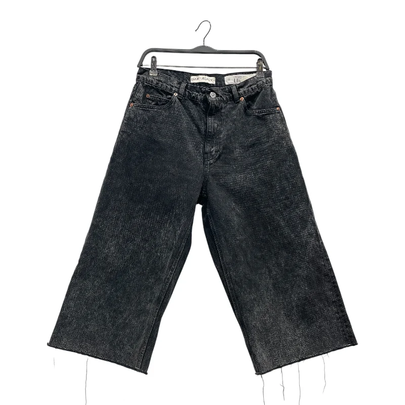 OUR LEGACY/Cropped Pants/XS/Denim/BLK/Chain Twill Capri Comfortable Jogger Trousers