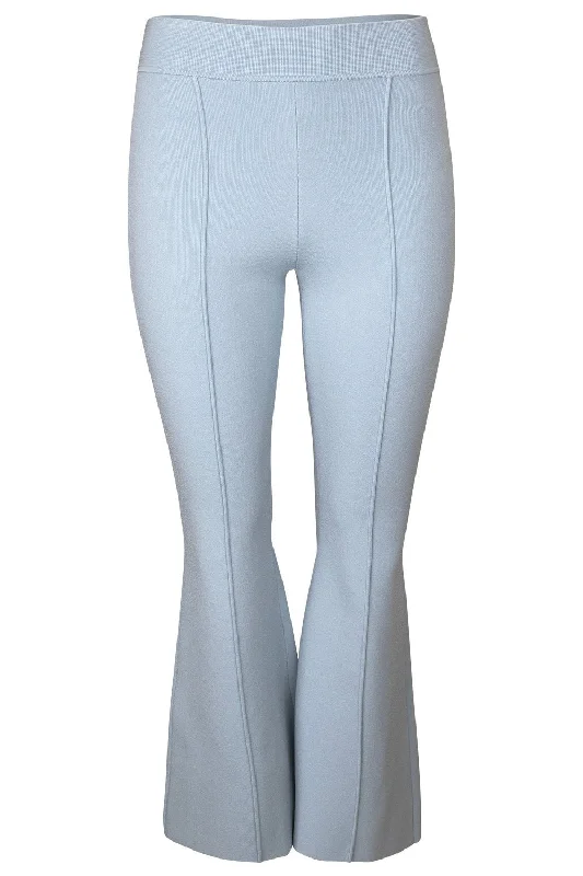 Cropped Kennedy Pant - Pale Blue Trendy High-Waist Trousers