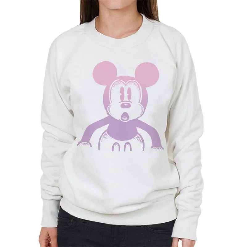 Disney Mickey Mouse Retro Silhouette Women's Sweatshirt Hoodie with Velcro Closure Adjustable Secure Disney Mickey Mouse Retro Silhouette Women's Sweatshirt Hoodie with Velcro Closure Adjustable Secure