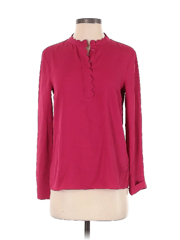 Long Sleeve Blouse Relaxed Fit Blouse