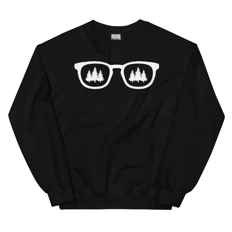 Sonnenbrille und Bäume - Sweatshirt (Unisex) Hoodie with Puffed Sleeves Voluminous Trendy Sonnenbrille und Bäume - Sweatshirt (Unisex) Hoodie with Puffed Sleeves Voluminous Trendy