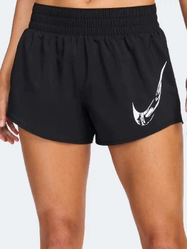 Nike One Swoosh Women Running Pant Black/White Soft Sweatpants Style
