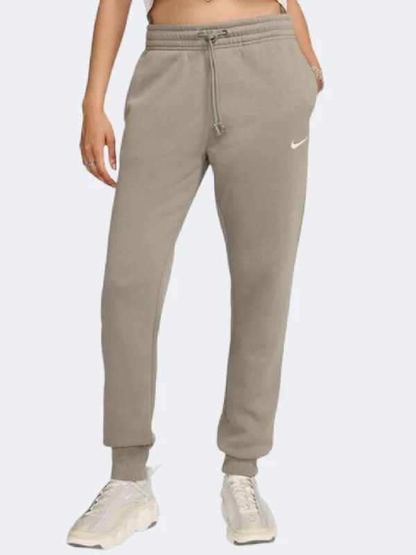 Nike Sportswear Phoenix Fleece Women Lifestyle Pant Light Army/Sail Comfortable Cargo Pants