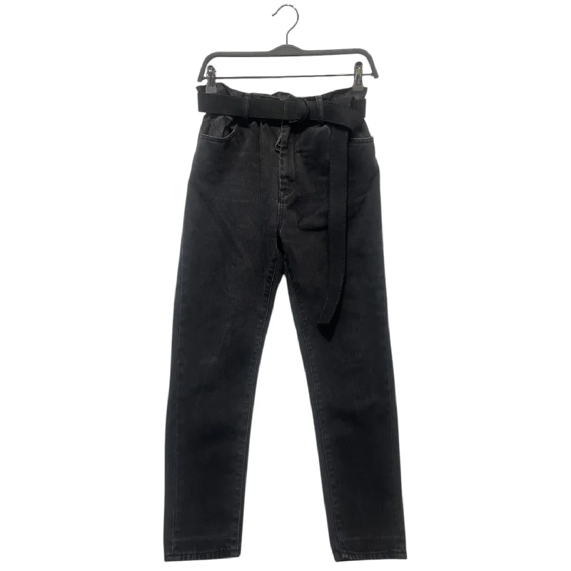 OFF-WHITE/Straight Pants/31/Denim/BLK/W BELT Comfortable Denim Trousers