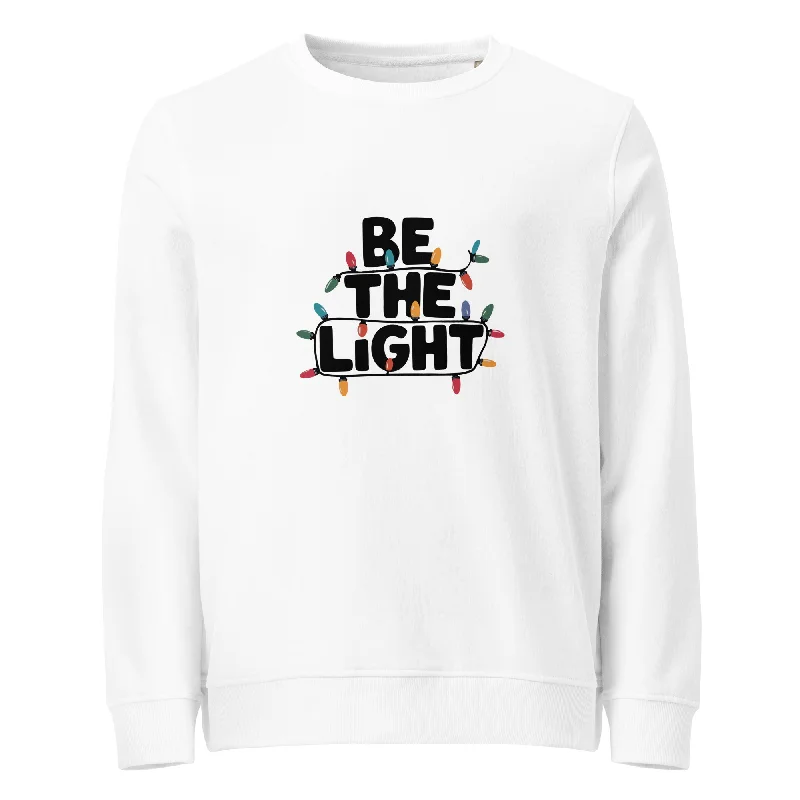Be The Light Graphics Women Organic Sweatshirt Hoodie with Strings Custom Fit Adjustable Be The Light Graphics Women Organic Sweatshirt Hoodie with Strings Custom Fit Adjustable
