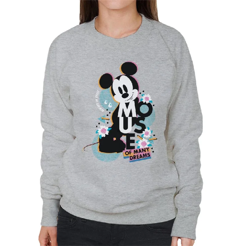 Disney Mickey Mouse Always In Style Women's Sweatshirt Hoodie with Pattern Geometric Abstract Disney Mickey Mouse Always In Style Women's Sweatshirt Hoodie with Pattern Geometric Abstract