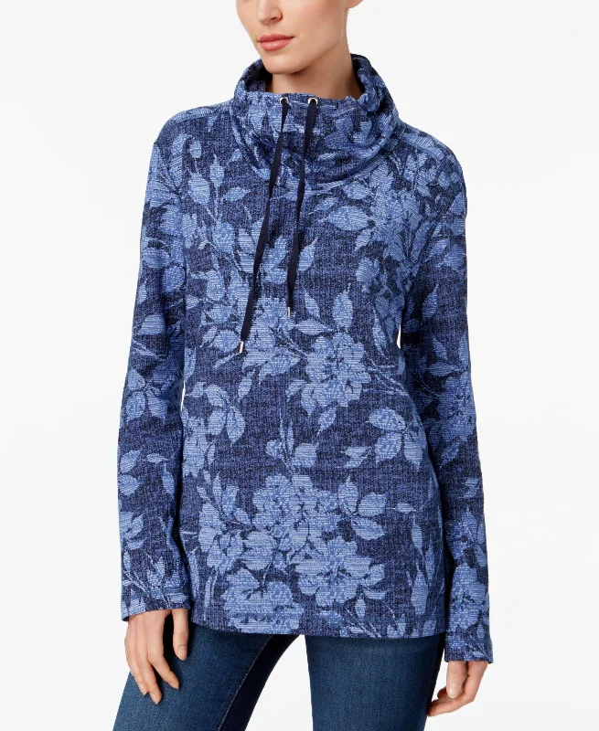 Karen Scott Funnel Neck Active Sweatshirt Hoodie with Oversized Fit Loose Comfortable Karen Scott Funnel Neck Active Sweatshirt Hoodie with Oversized Fit Loose Comfortable