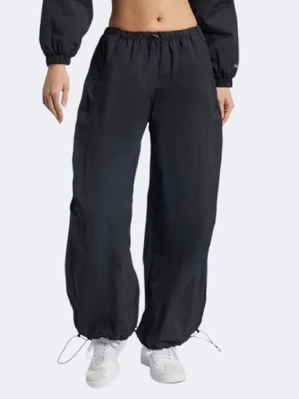 Adidas City Escape Parachute Women Sportswear Pant Black Fashionable Tapered Leg Pants Adidas City Escape Parachute Women Sportswear Pant Black Fashionable Tapered Leg Pants