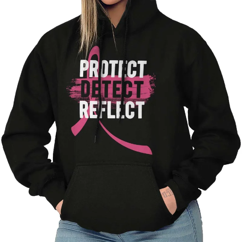 Protect Detect Reflect Hoodie Hoodie with Slit Hem Functional Movement
