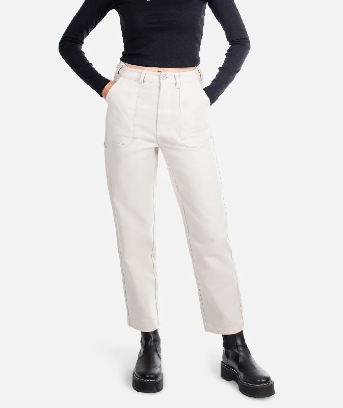 Venice Utility Pant - Pumice Elegant Palazzo Trousers