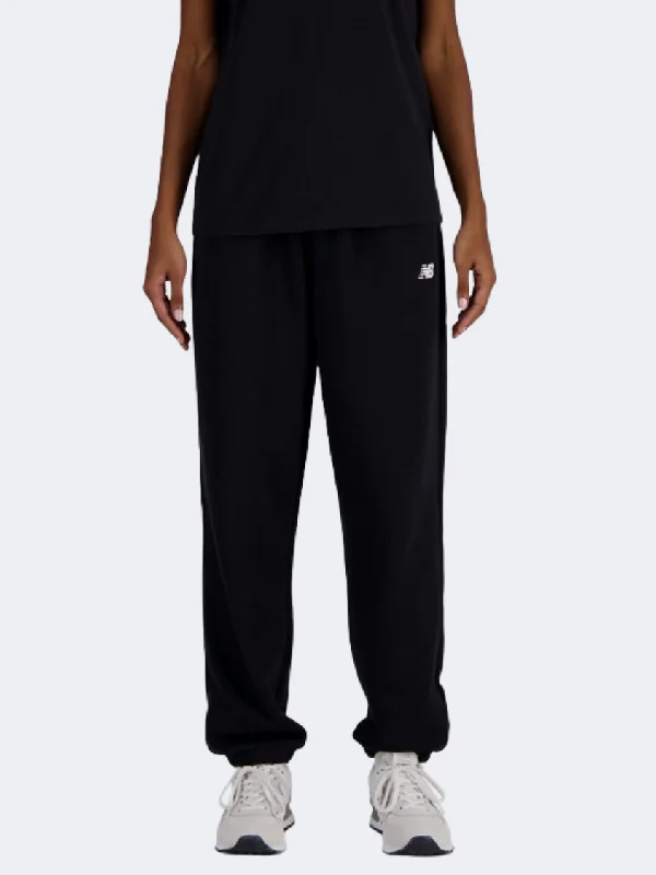New Balance Women Lifestyle Pant Black Casual Drawstring Pants