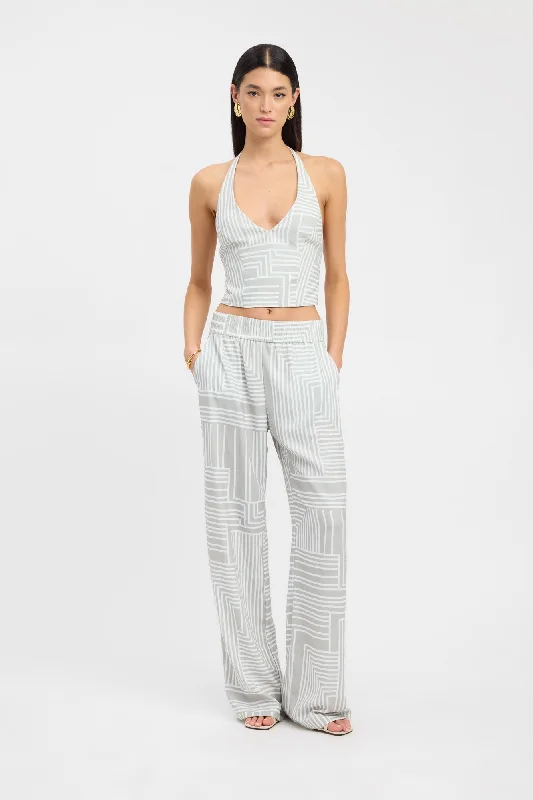 Maise Wide Leg Pant Stylish Slim Trousers