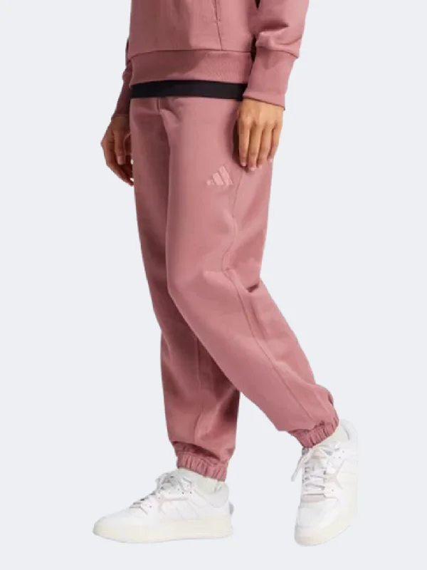 Adidas All Szn Loose French Terry Women Sportswear Pant Preloved Crimson Comfortable Wide-Leg Pants Adidas All Szn Loose French Terry Women Sportswear Pant Preloved Crimson Comfortable Wide-Leg Pants