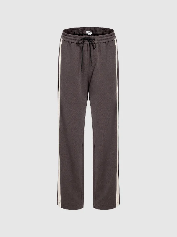 Loose Striped Straight Pants Stylish Slim Trousers